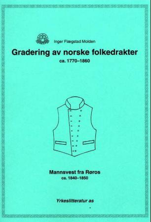 Gradering av norske folkedrakter ca. 1770-1860: mannsvest fra Røros ca. 1840-1850